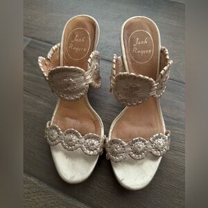Jack Rogers Gold Wedges Size 6.5